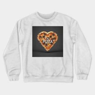 Heart shaped pizza Crewneck Sweatshirt